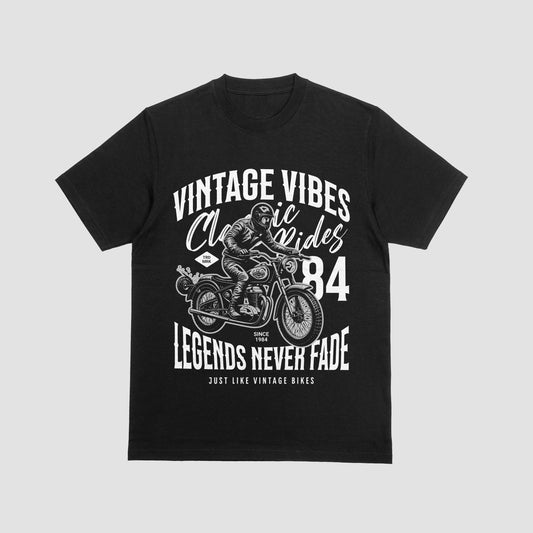Vintage Vibes Tee White Print
