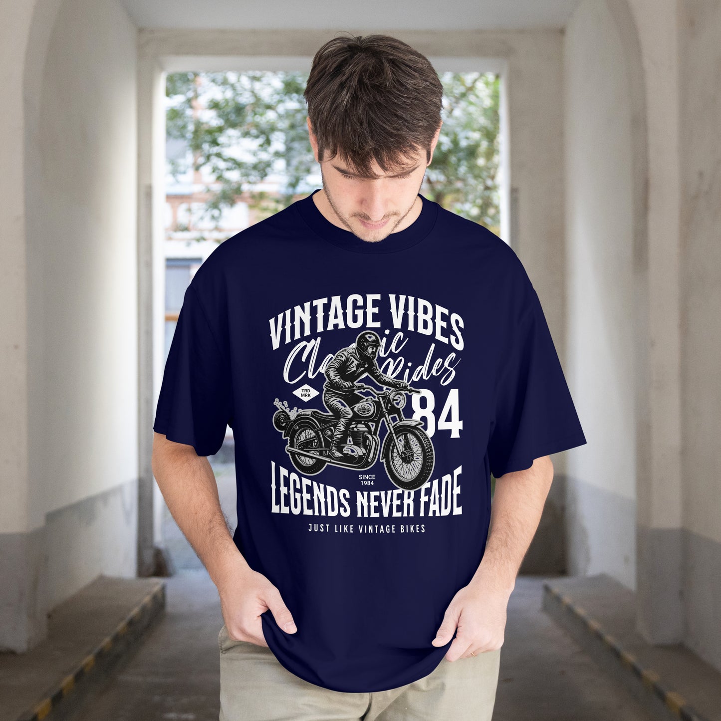 Vintage Vibes Tee White Print
