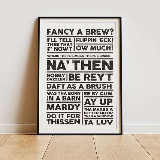 Yorkshire Sayings - Print