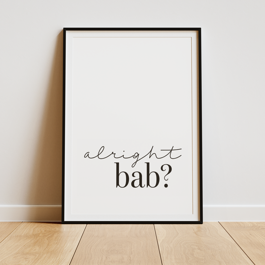 Script Alright Bab? - Print