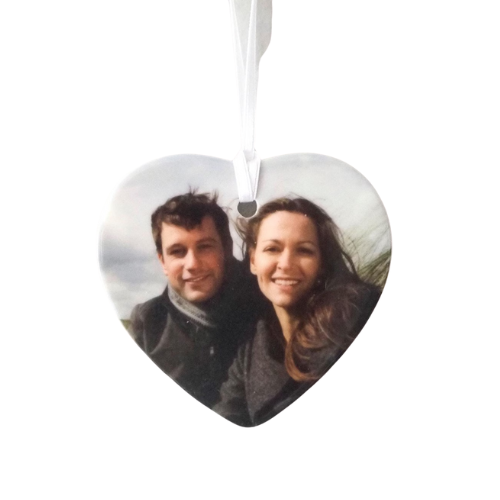 Photo Heart Polymer Hanging Decoration
