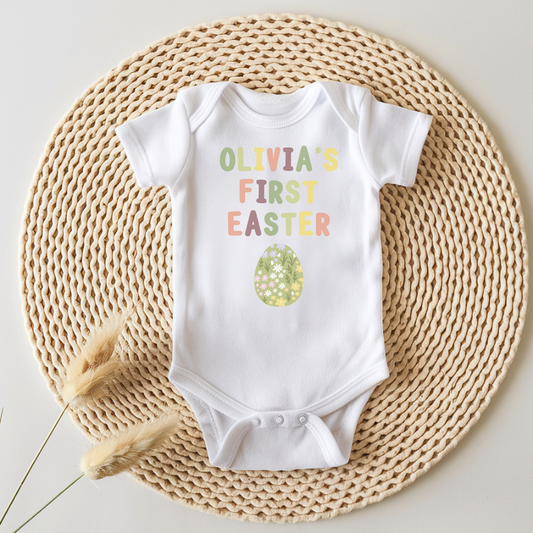 Personalised First Easter Baby Vest