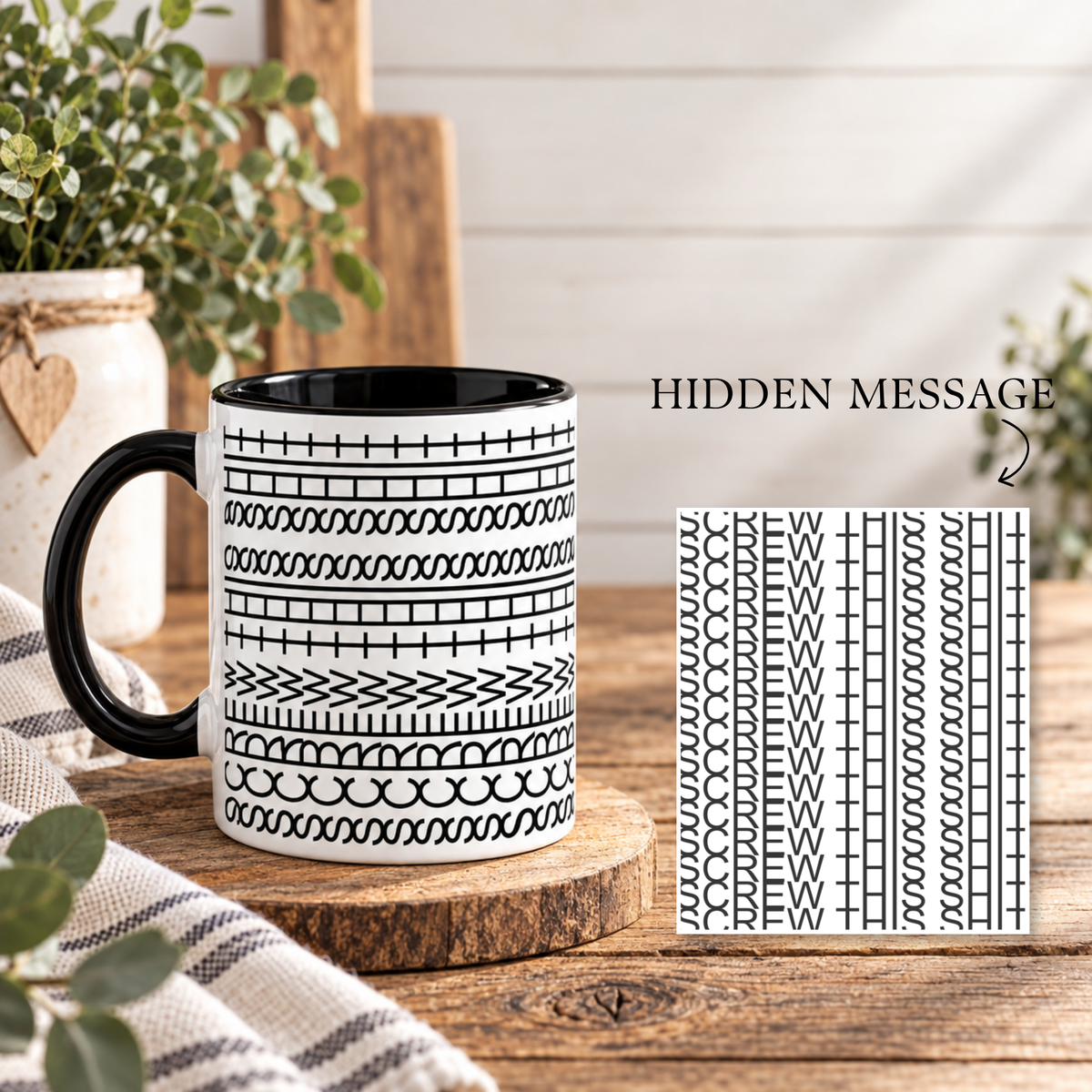 Hidden Message Screw This Shit Mug – Funny 11oz Ceramic Mug