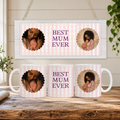 Best Mum Ever Personalised Photo Mug – 11oz Ceramic Mug