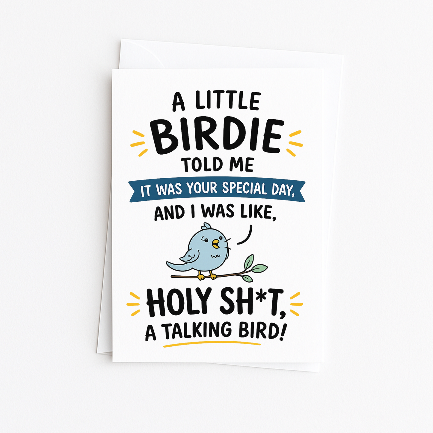 A Little Birdie - Birthday Card