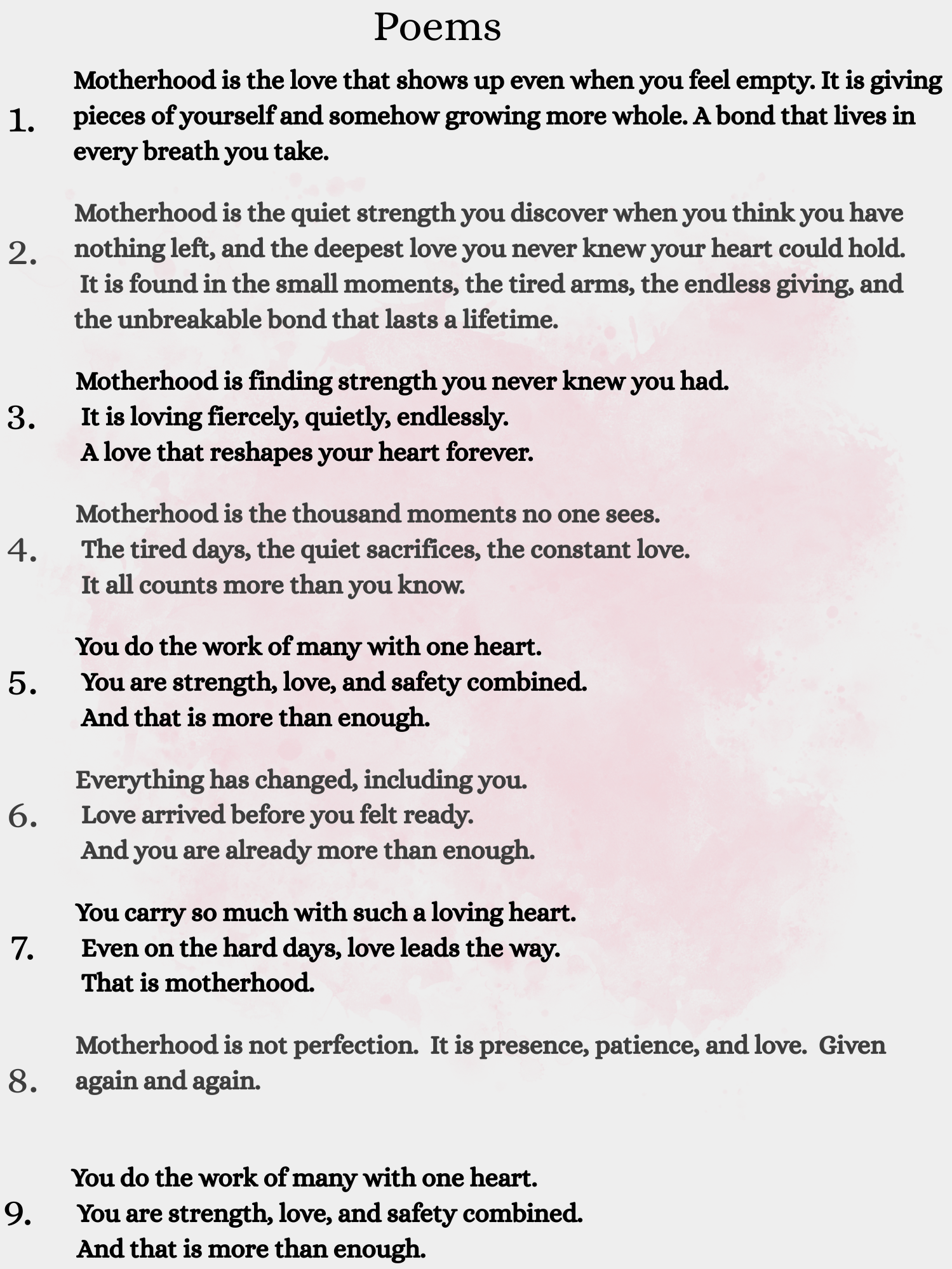 Personalised Motherhood Watercolour Print