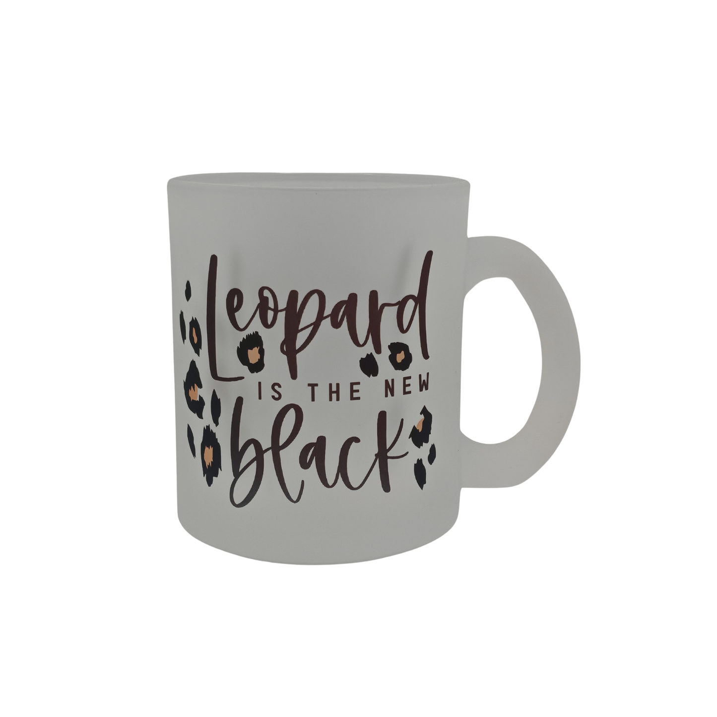 Leopard is the New Black - Frosted 11oz Mug