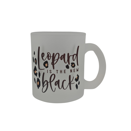 Leopard is the New Black - Frosted 11oz Mug