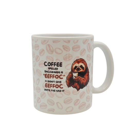 Coffee spelt backwards - 11oz Mug