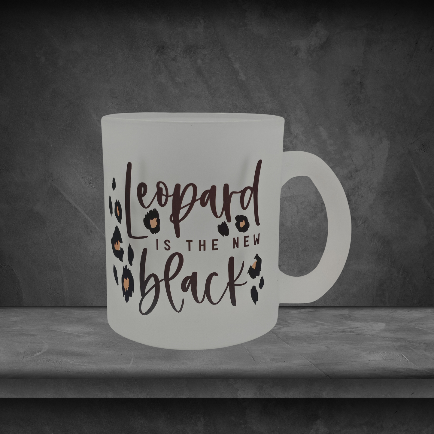 Leopard is the New Black - Frosted 11oz Mug