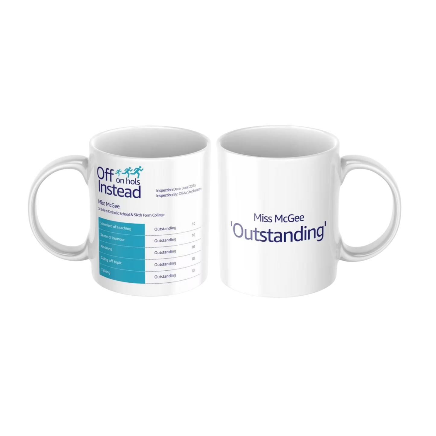 Personalised Teacher Report Mug