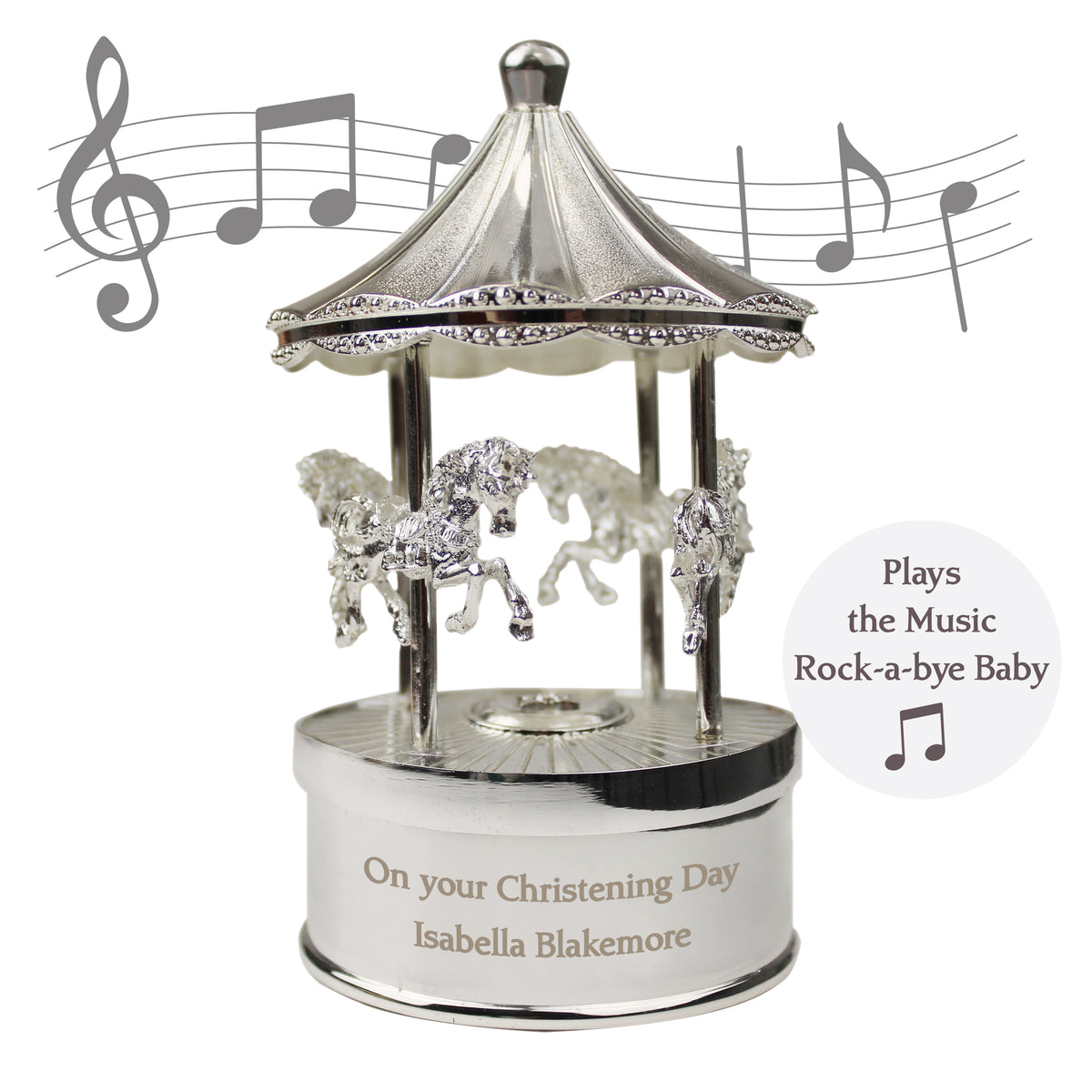 Personalised Musical Carousel Keepsake