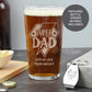 Personalised Super Dad Pint Glass & Bottle Opener