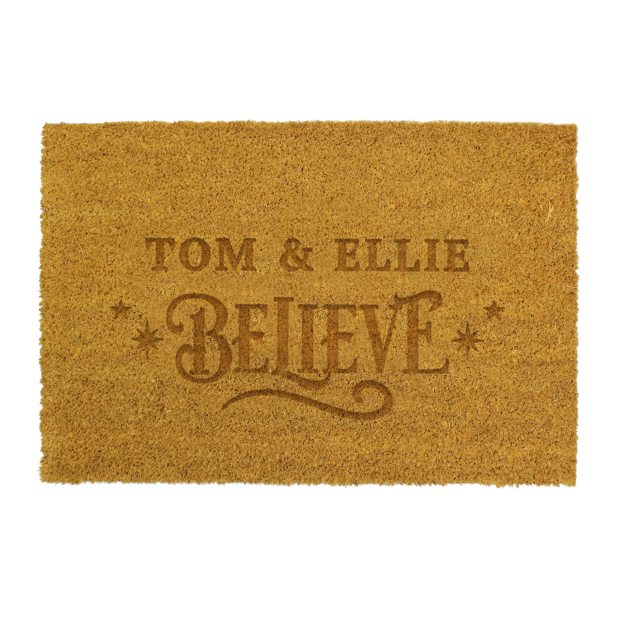 Personalised Believe Christmas Indoor Doormat