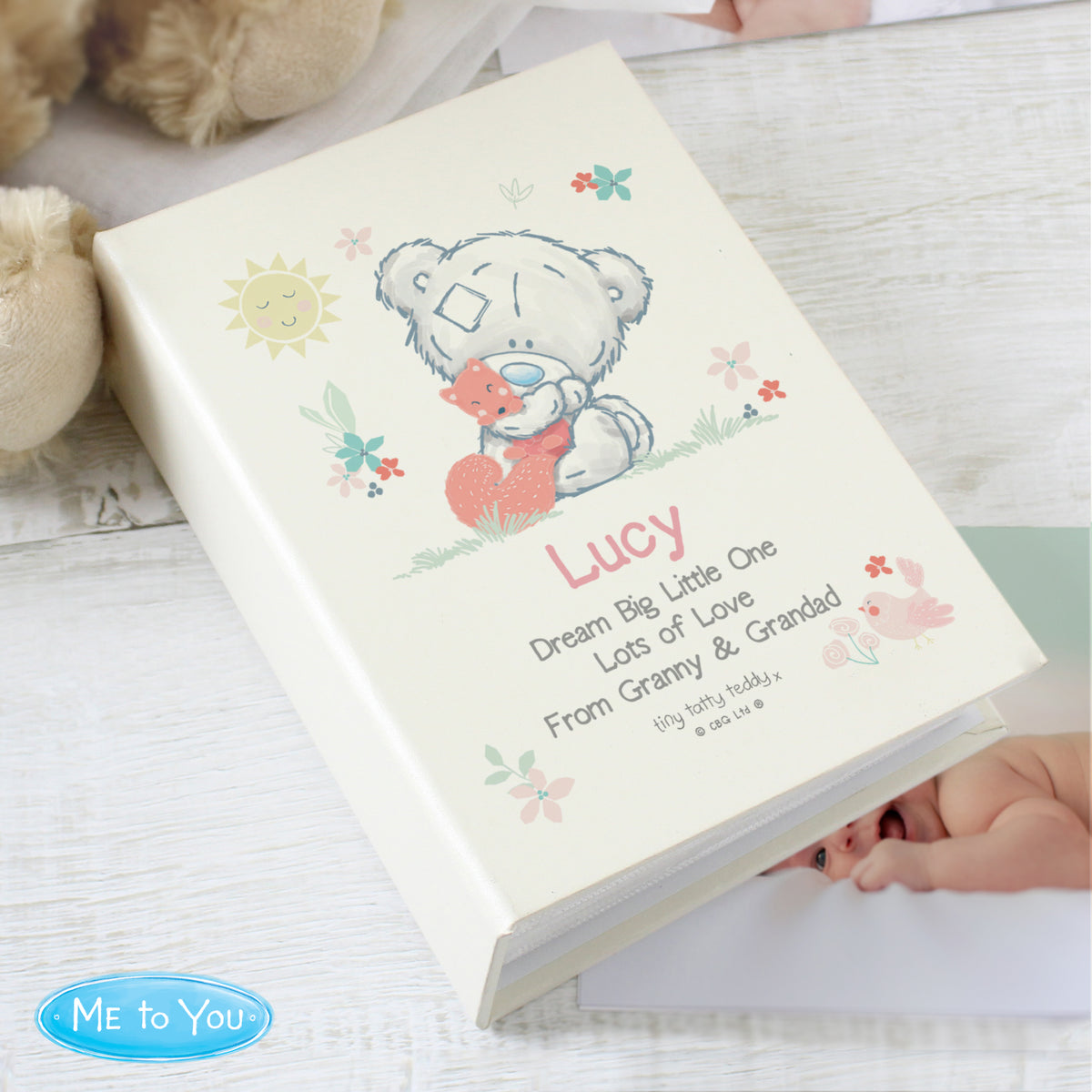 Personalised Tiny Tatty Teddy 6x4 Photo Album