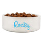 Personalised Blue Name 15cm Medium Pet Bowl