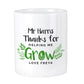 Personalised Thanks For Helping Me Grow Ceramic Storage Pot