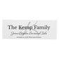 Personalised Family Wooden Mantel Decoration