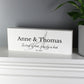 Personalised Family Wooden Mantel Decoration