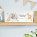 Personalised Safari Animals Photo Wooden Keepsake
