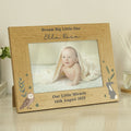 Personalised Woodland Animals 6x4 Wooden Photo Frame