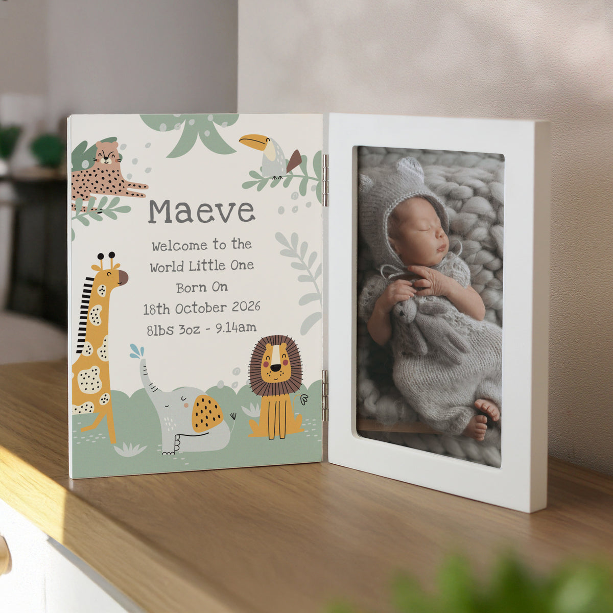 Personalised Animals Baby 6x4 Photo Frame
