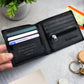 Personalised Free Text Black or Tan Leather Wallet