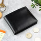 Personalised Free Text Black or Tan Leather Wallet