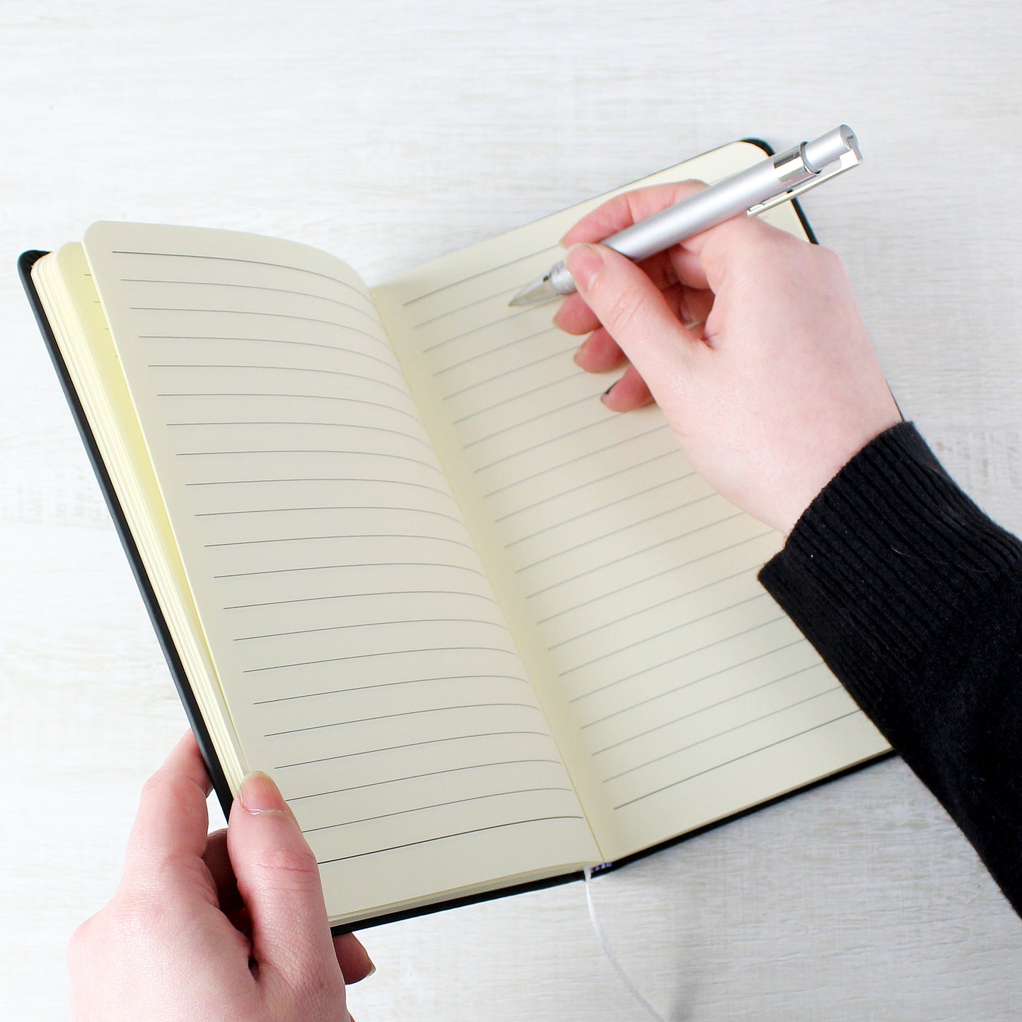 Worlds Best Teacher Trophy Black Hardback Notebook