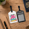 PU Leather Luggage Tag with ID Window - Full of Bad Decisions