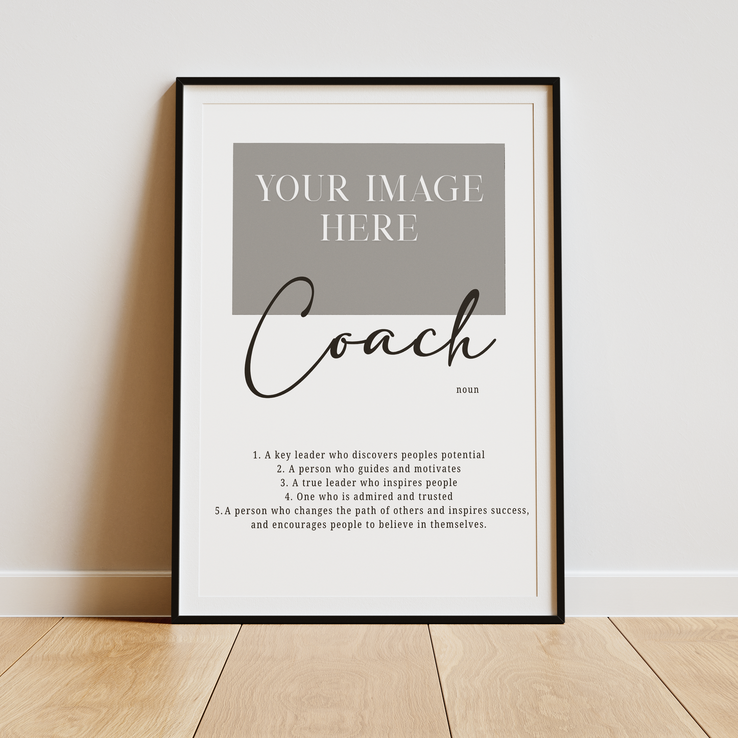 Football Coach Definition - Personalised Print