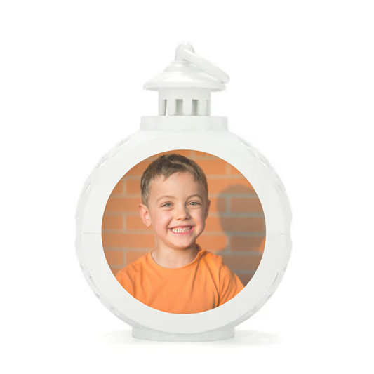 Small Photo Lantern Light - White