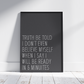 Truth be told - Print