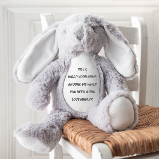 Personalised Hug Bunny – Soft Plush Comfort Toy