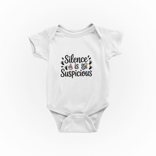 Silence Is Suspicious - Baby Vest
