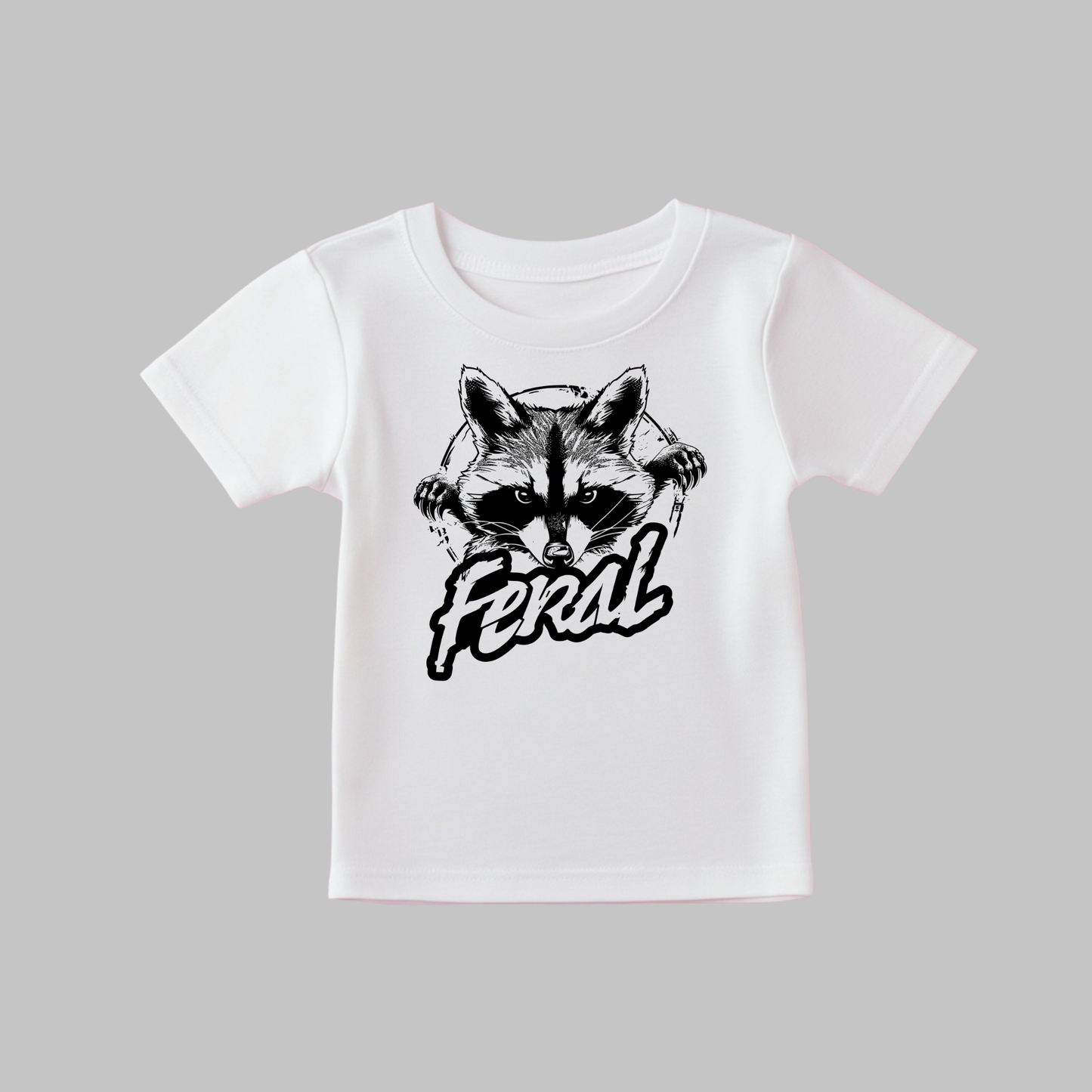 Feral Racoon - White Tee
