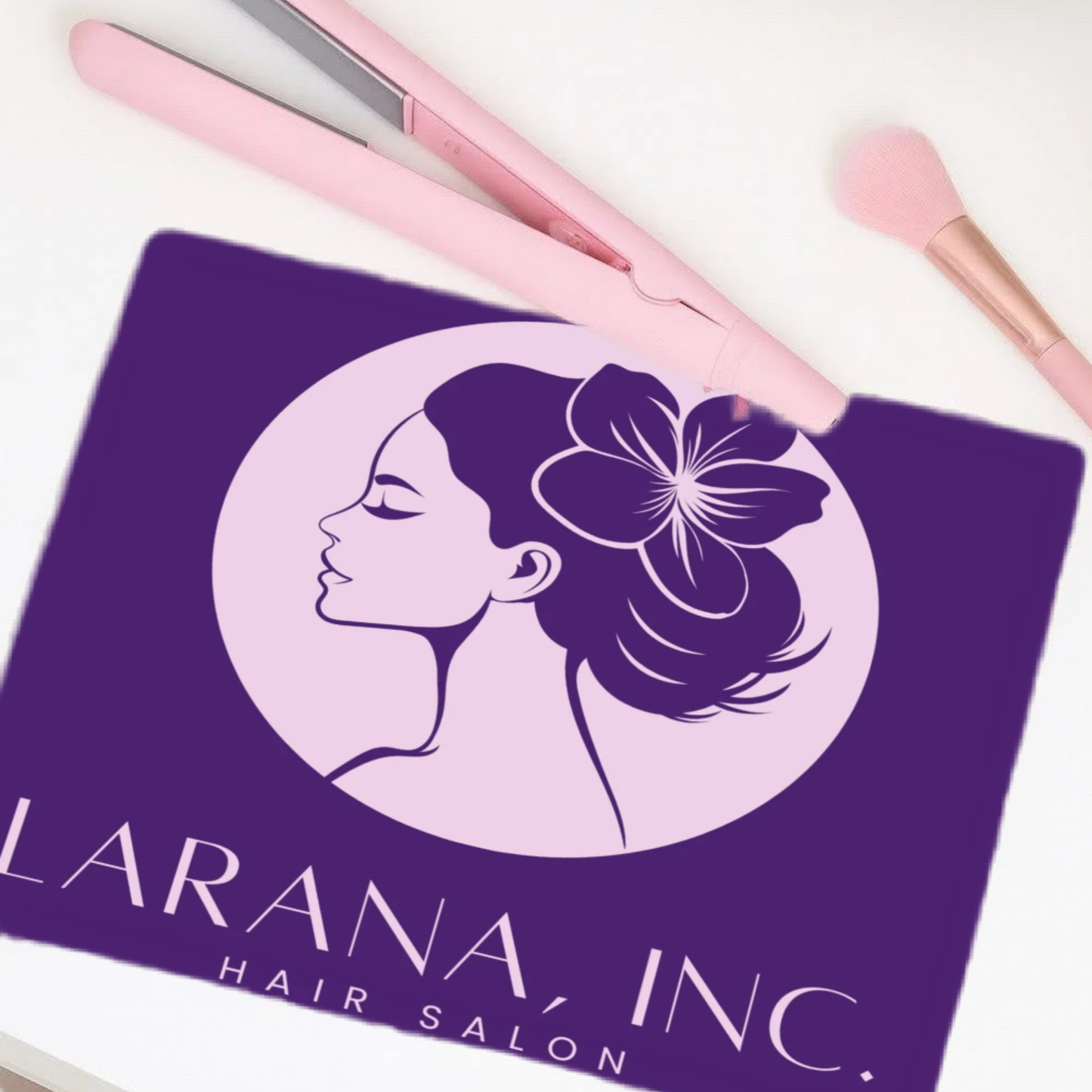 Glass Heat Proof Straightener Board - Personalised with Your Logo