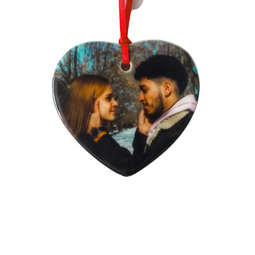 Photo Heart Polymer Hanging Decoration
