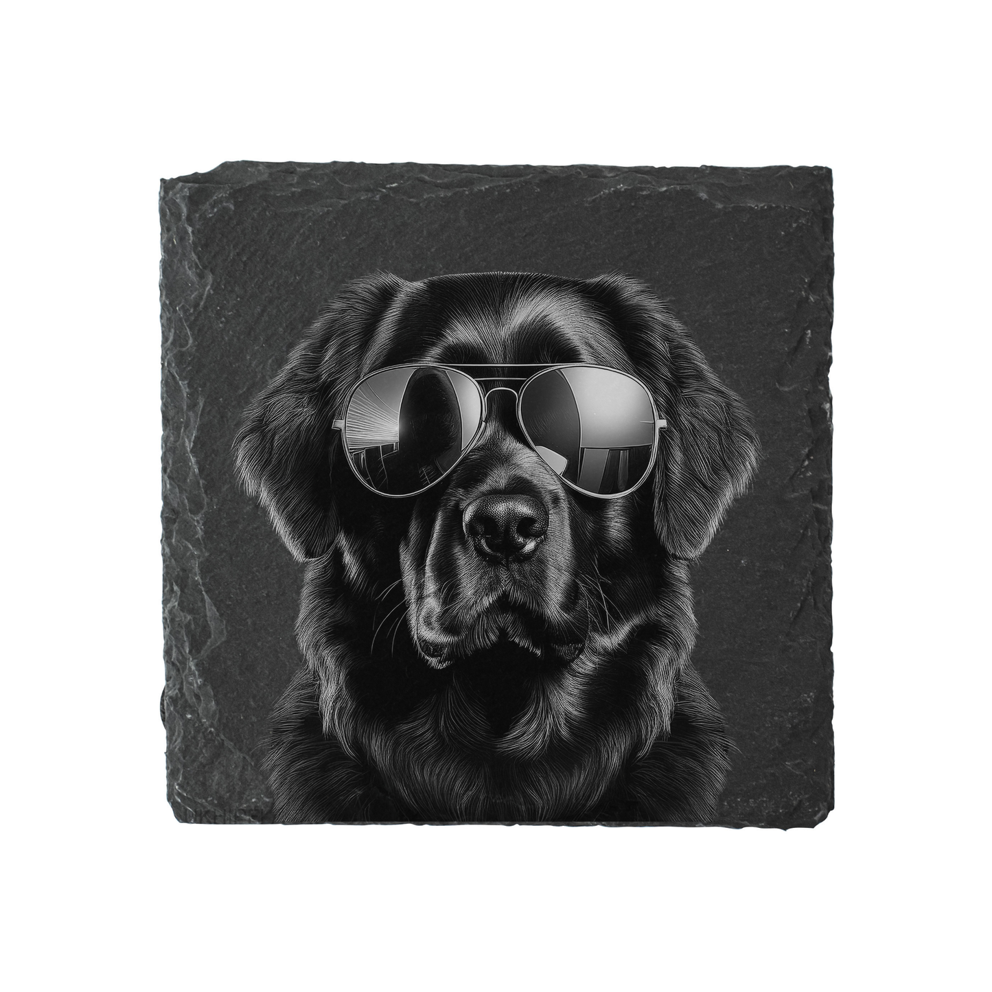 Leonberger - Sunglasses - Engraved Slate Coaster