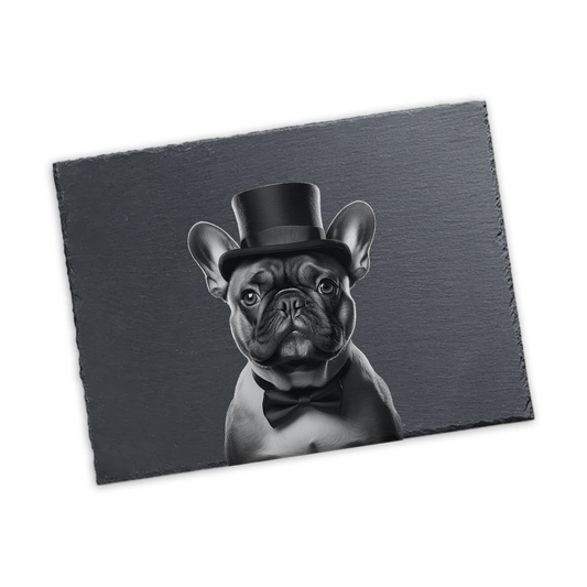 French Bull Dog - Engraved Slate Placemat