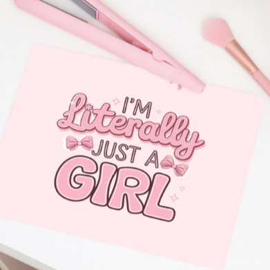 Glass Heat Proof Straightener Board - Literally just a girl