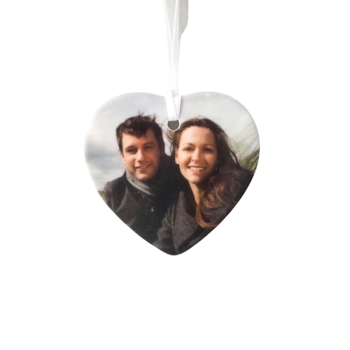 Photo Heart Polymer Hanging Decoration
