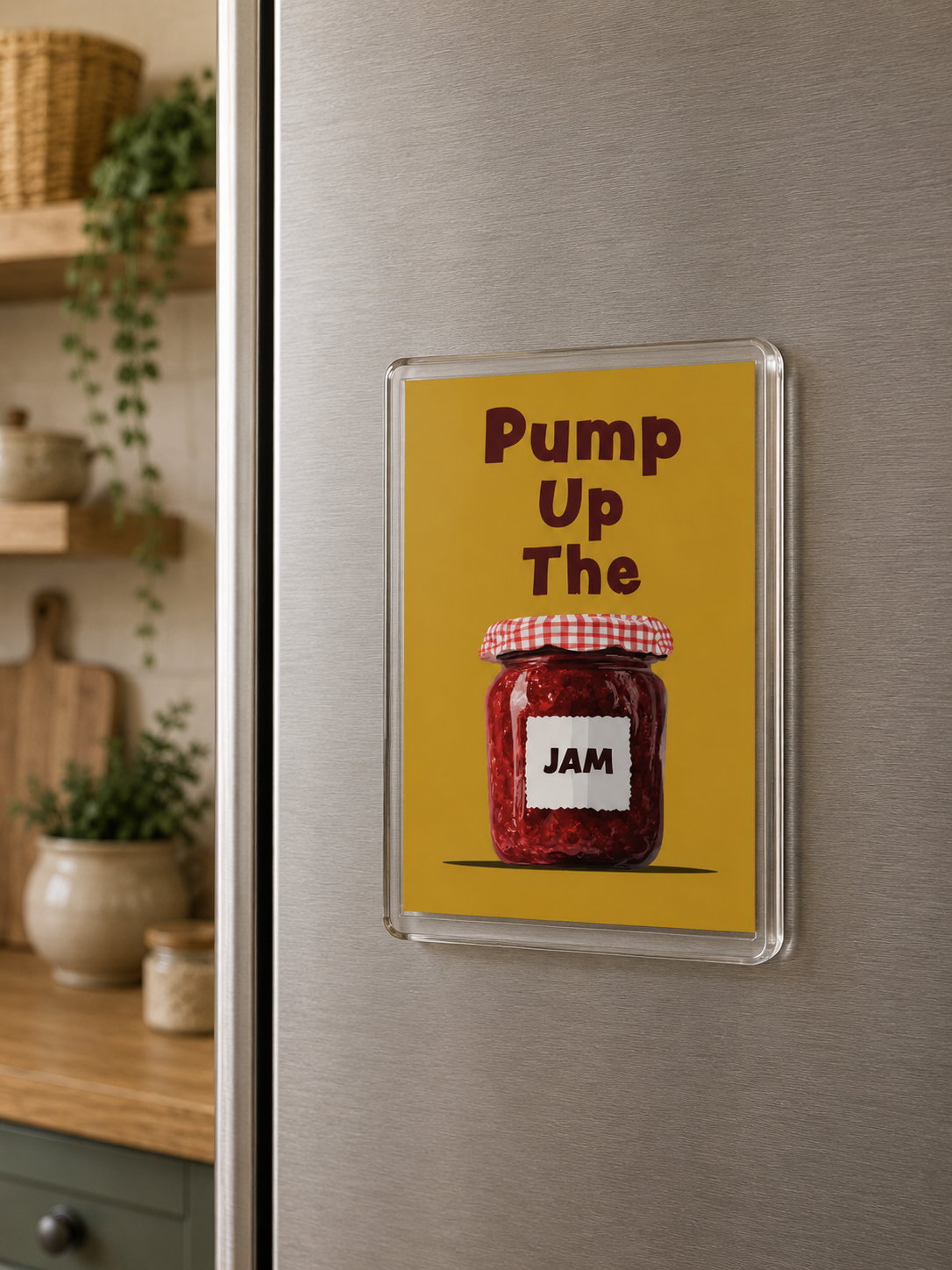 Pump up The Jam - Acrylic Fridge Magnet