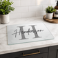 Initial & Surname- Glass Chopping Board
