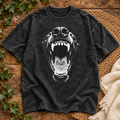 Savage Dog – Fierce Black & White Graphic Unisex T-Shirt