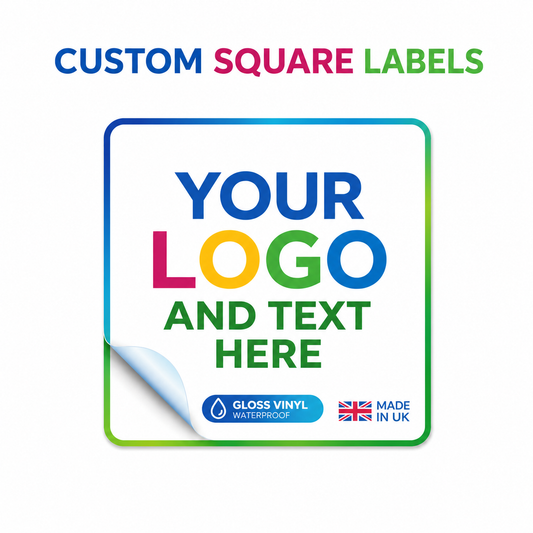 Custom Square Vinyl Waterproof Stickers/ Logo Business