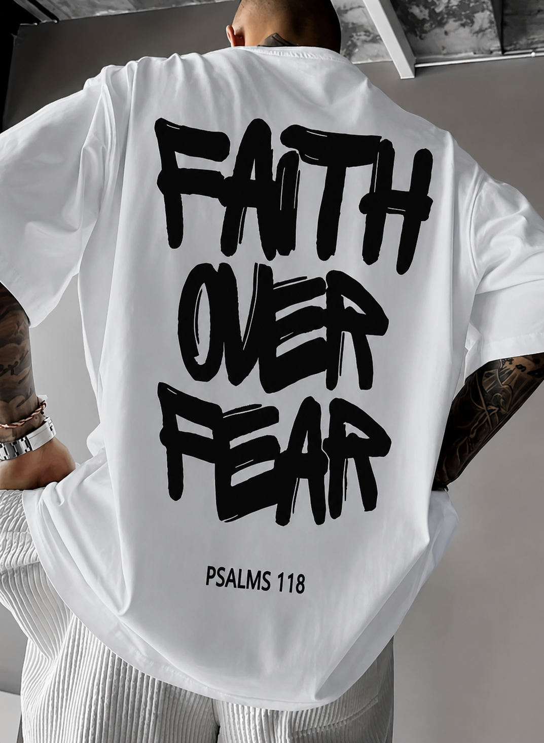 Faith over Fear - Oversized T-Shirt