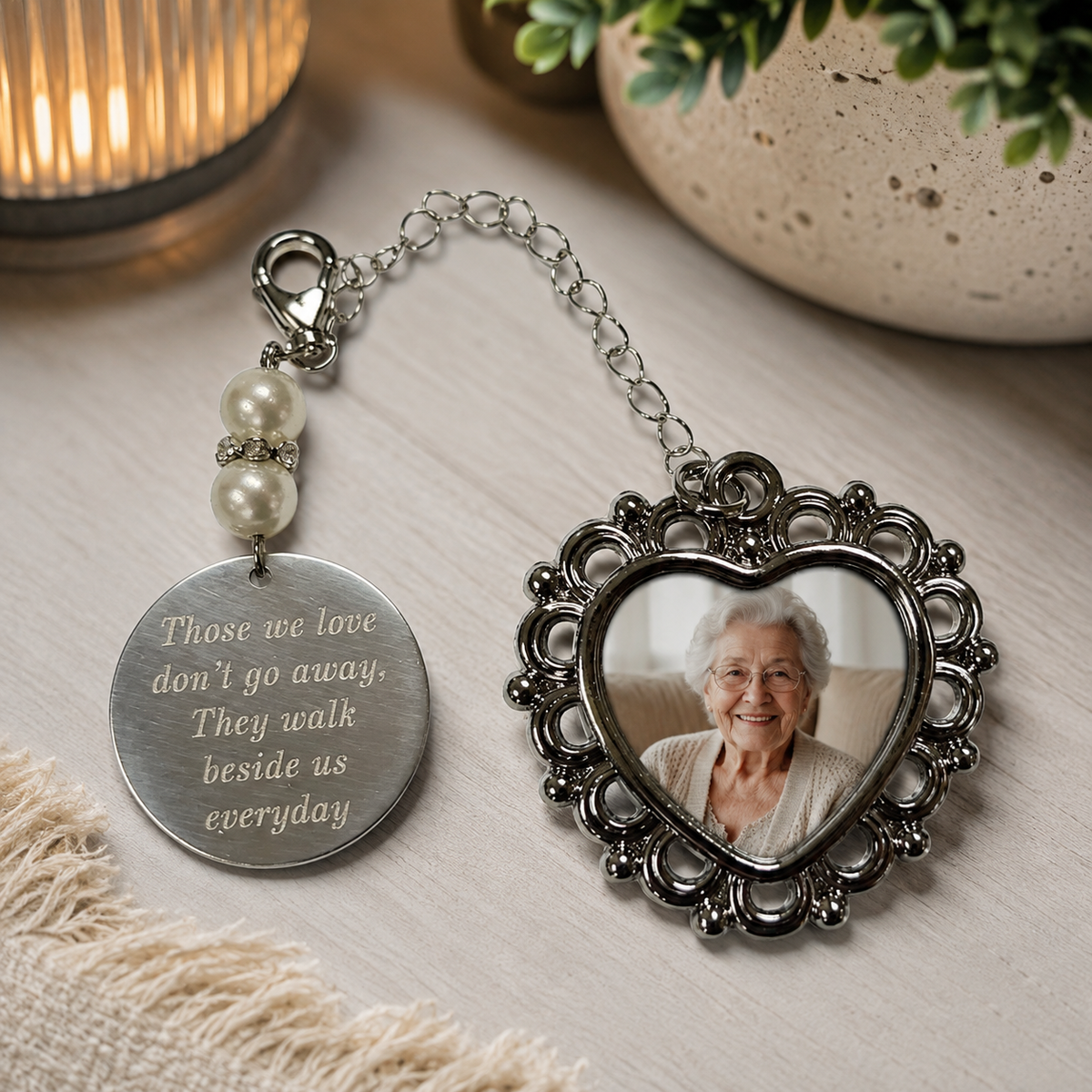 Photo Upload Memorial Charm
