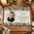 Personalised Christmas Memorial Glass Board – In Loving Memory Table Tribute