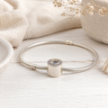 Silver CZ Bracelet Charm
